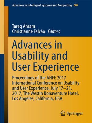 cover image of Advances in Usability and User Experience